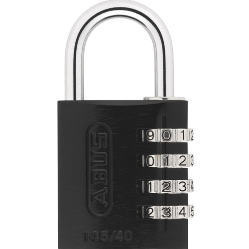ABUS 145/40 Aluminum Resettable Combination Padlock-ABUS-145/40CBlack
