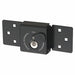ABUS 141/200 Hasp with Integrated Padlock-ABUS-Black-141/200BBlack