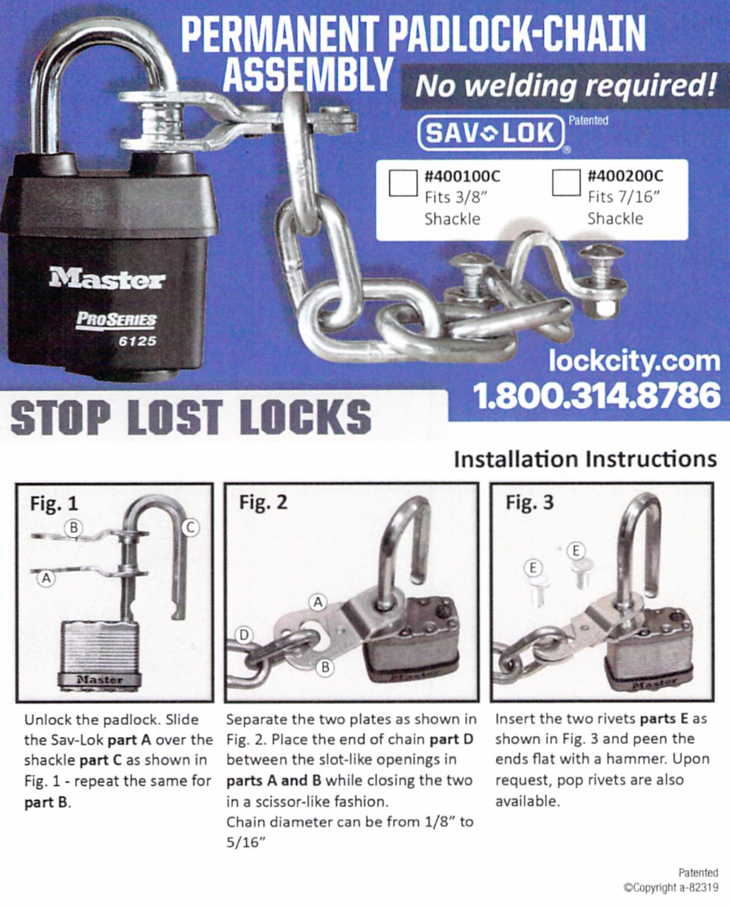 400100 3/8" SavLok®