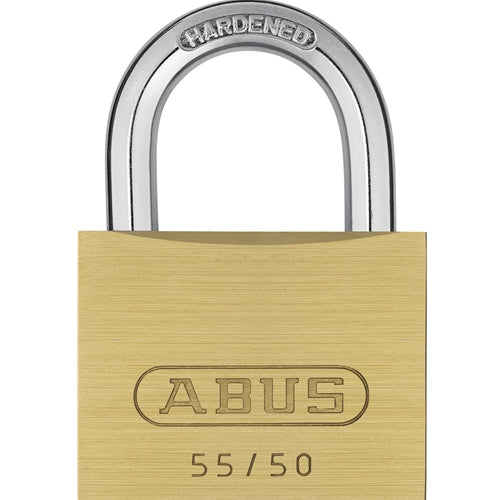 ABUS 55/50 Solid Brass Padlock-ABUS-Keyed Different-55/50BKD-AbusLocks.com