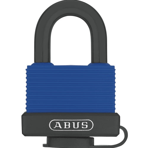 ABUS 70IB/50 Covered Brass Padlock-ABUS-Keyed Different-70IB/50CKDBLUE-AbusLocks.com